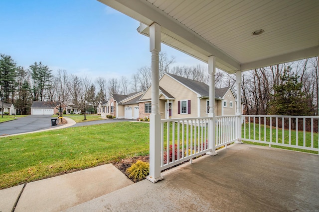 view of patio with covered porch