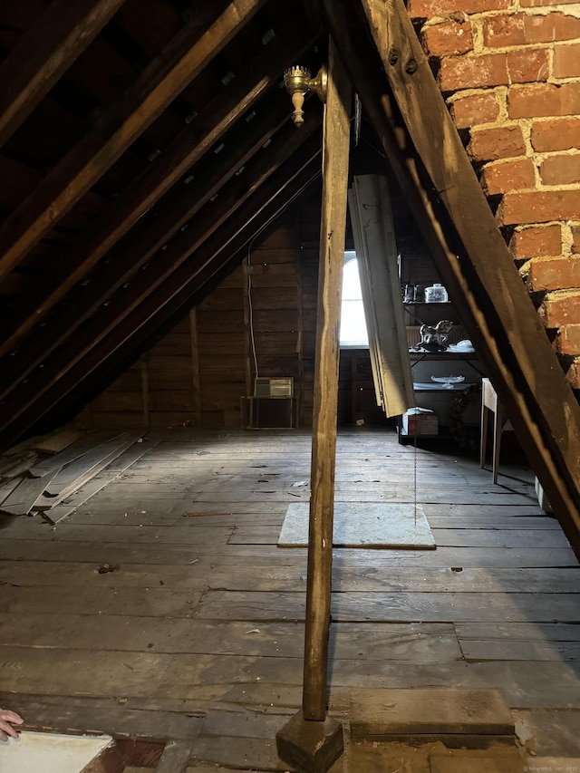 view of attic