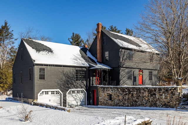 front facade featuring a garage