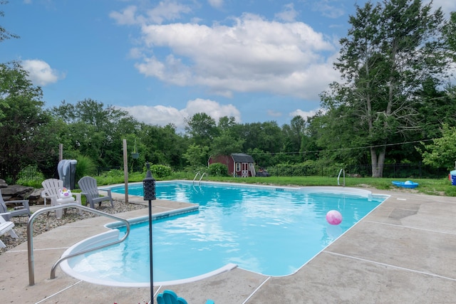 view of pool with a patio