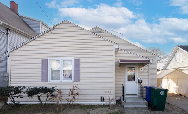 view of bungalow-style home