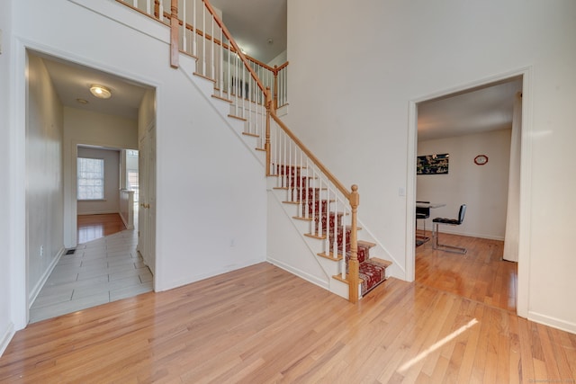 interior space featuring hardwood / wood-style floors