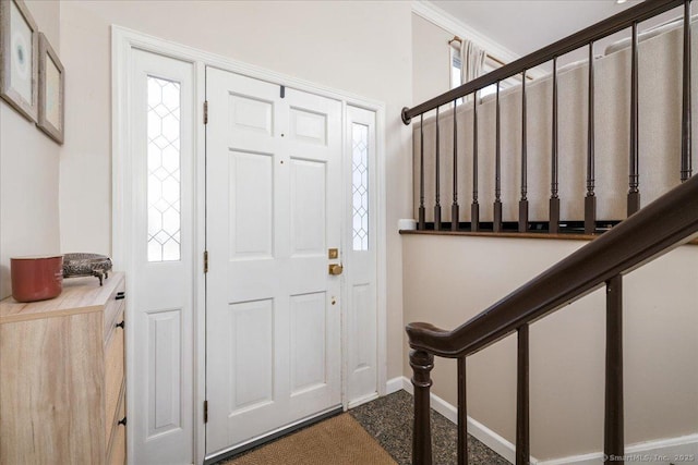 view of foyer entrance