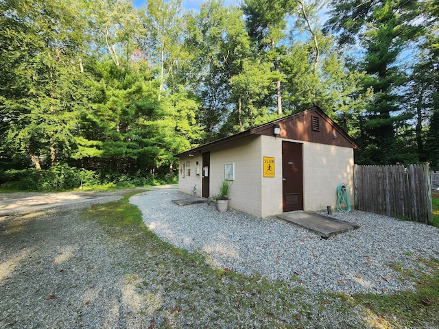 view of outbuilding