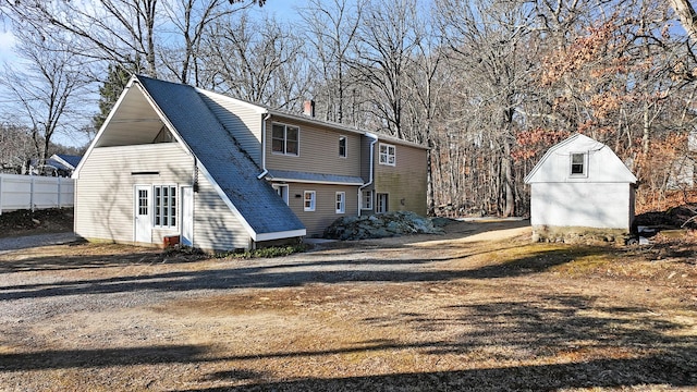 view of back of property