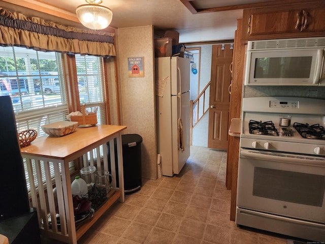 kitchen featuring white appliances