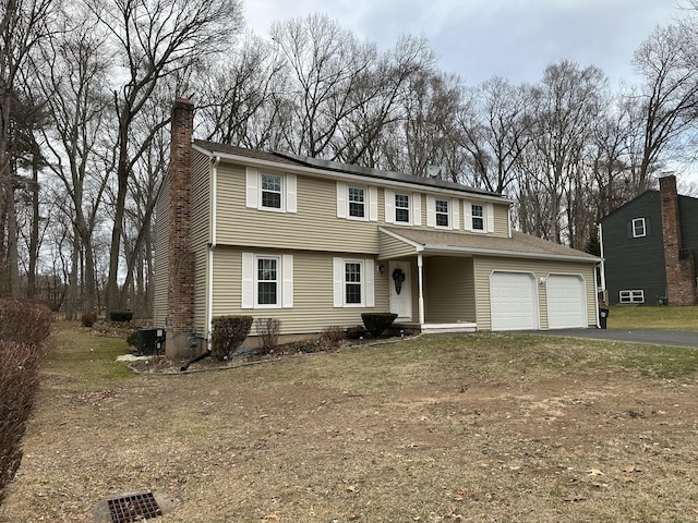 front of property with central AC unit