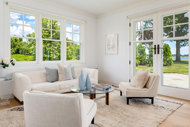 interior space featuring hardwood / wood-style floors