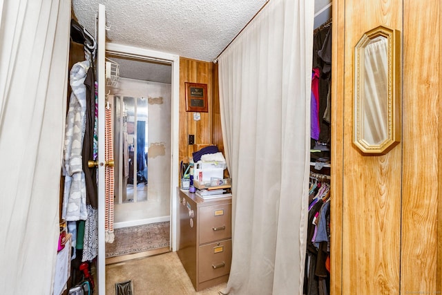 spacious closet featuring visible vents