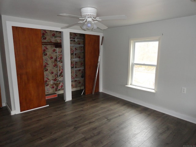 39 Baker St, Winchester, CT 06098 - interior space featuring ceiling fan and dark wood-type flooring