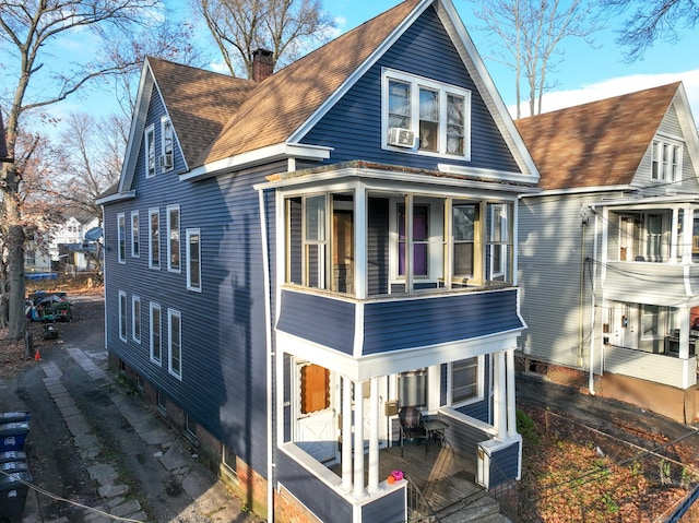 view of rear view of property