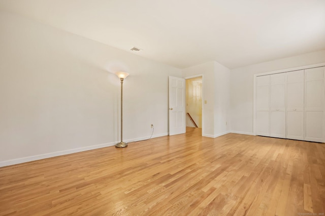 interior space featuring light wood-type flooring