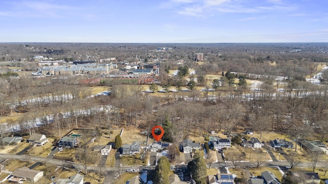 bird's eye view with a residential view