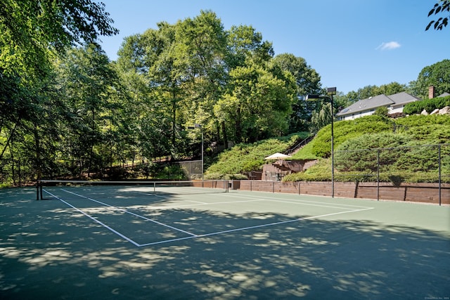 view of sport court