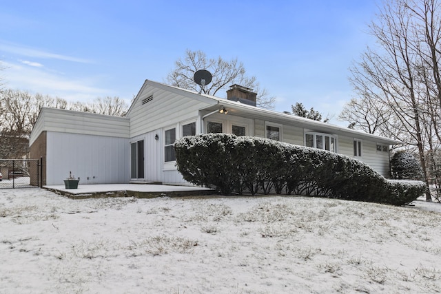 view of front of home