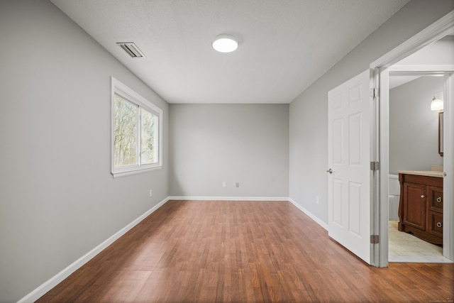 empty room featuring light wood-type flooring