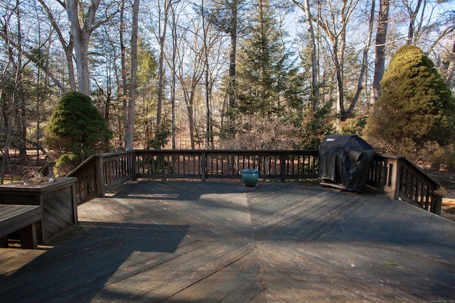 deck with grilling area