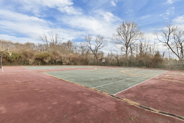 view of tennis court