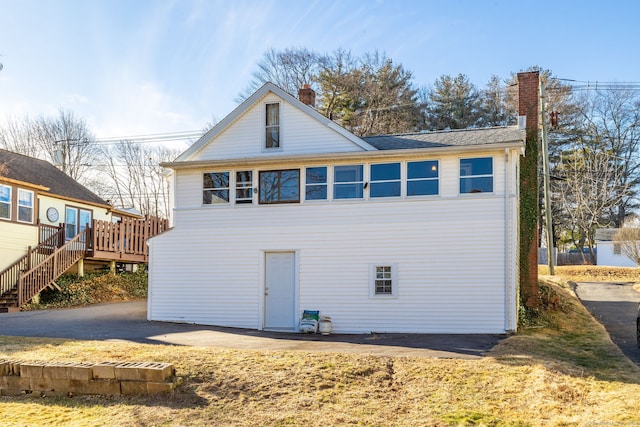 view of back of property