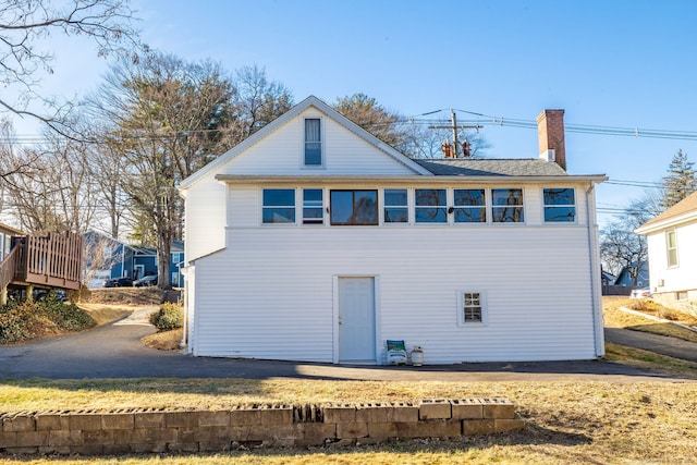 view of rear view of property