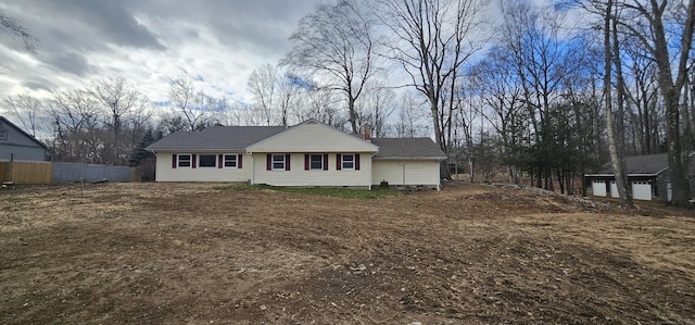 view of front of property