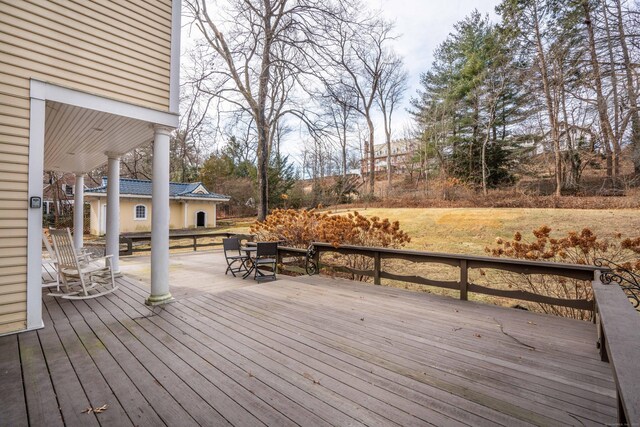 view of deck