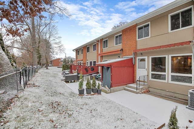 view of rear view of property