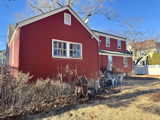 view of back of property