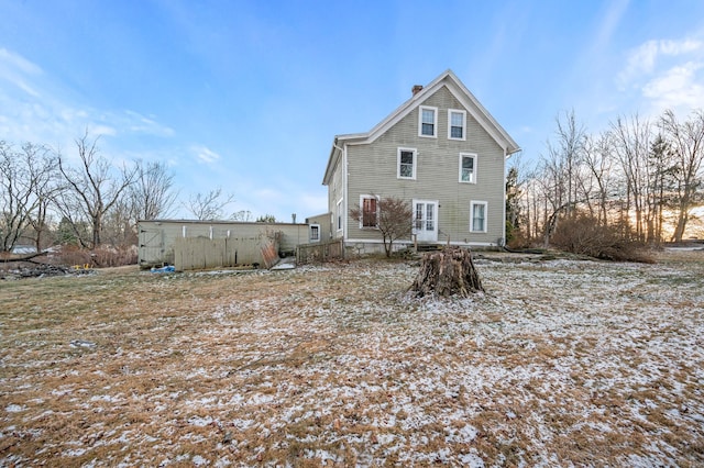 view of back of property