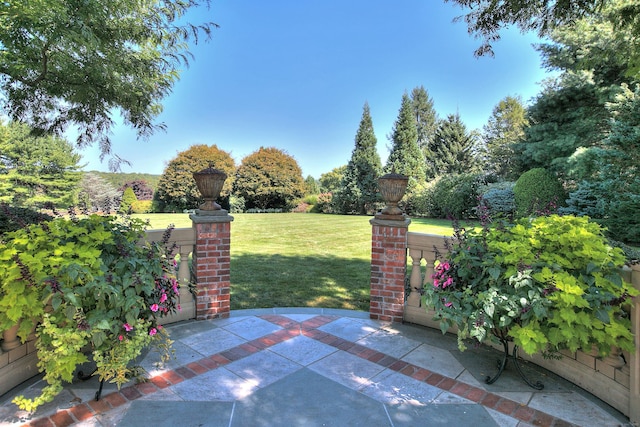39 Keelers Ridge Rd, Wilton, CT 06897 - view of gate featuring a yard and a patio area