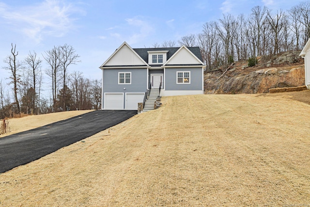 view of property with a garage