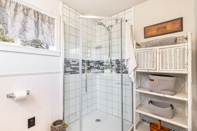 bathroom with walk in shower