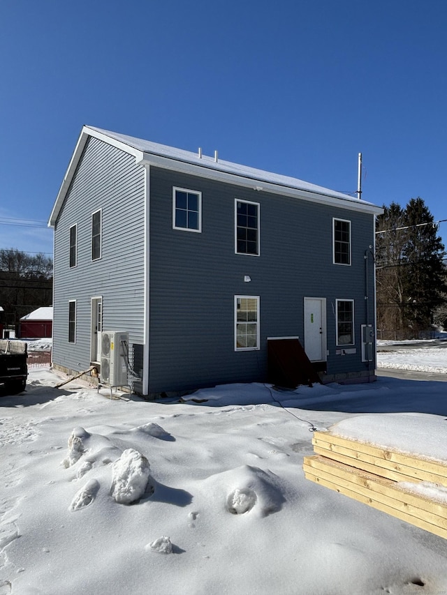 exterior space with ac unit