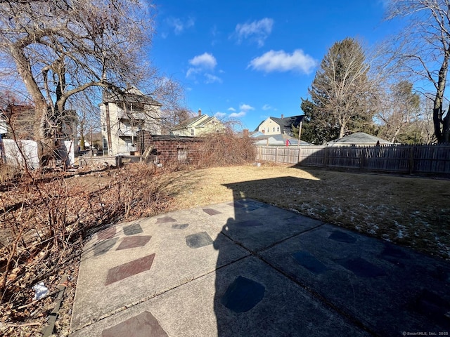 view of yard featuring a patio