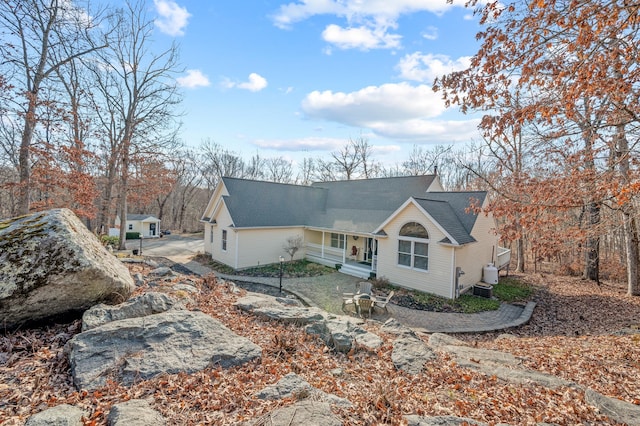 view of front of property with a porch