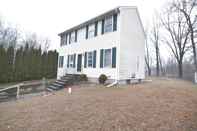 view of colonial home