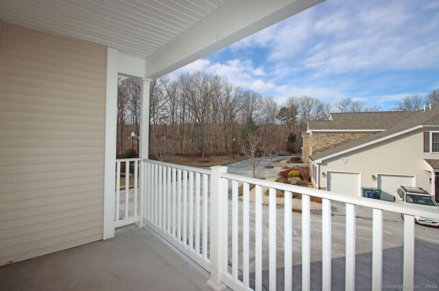 balcony with covered porch