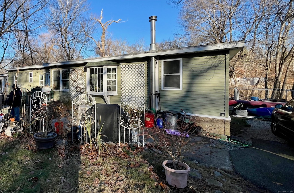 view of rear view of property