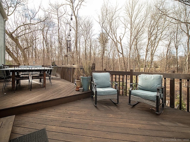 view of wooden terrace