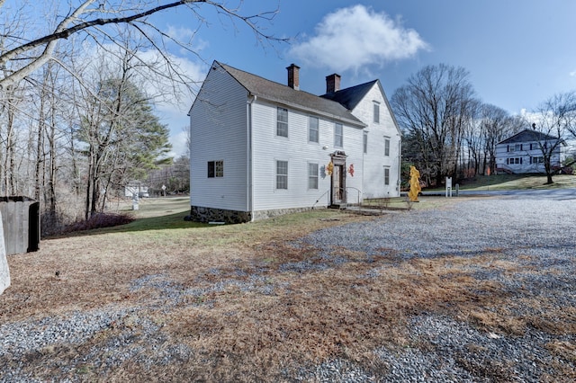 view of home's exterior