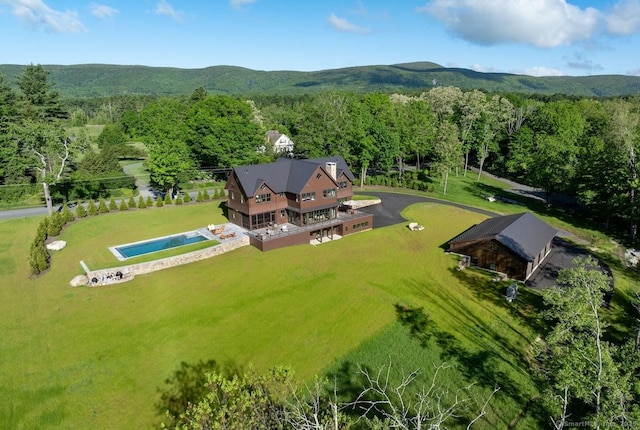 145 Taconic Rd, Salisbury, CT 06068 - aerial view of property and surrounding area featuring a heavily wooded area