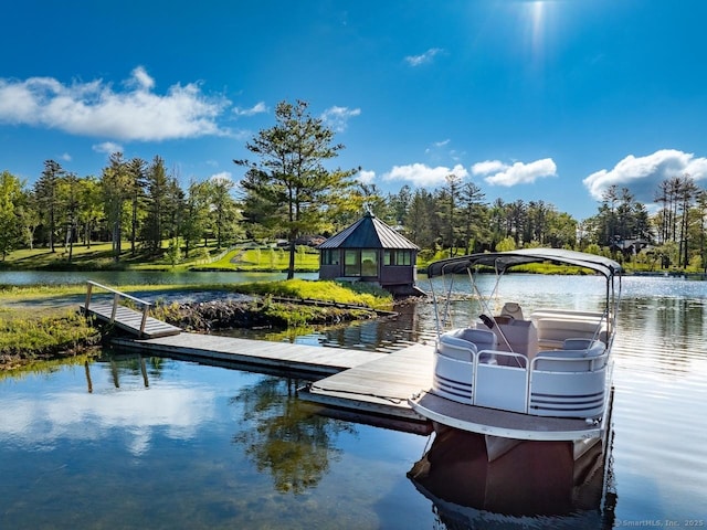 145 Taconic Rd, Salisbury, CT 06068 - dock featuring a water view and view of wooded area