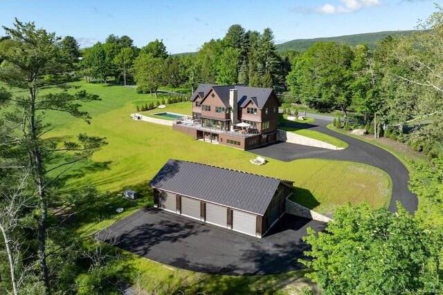 145 Taconic Rd, Salisbury, CT 06068 - view from above of property with a heavily wooded area