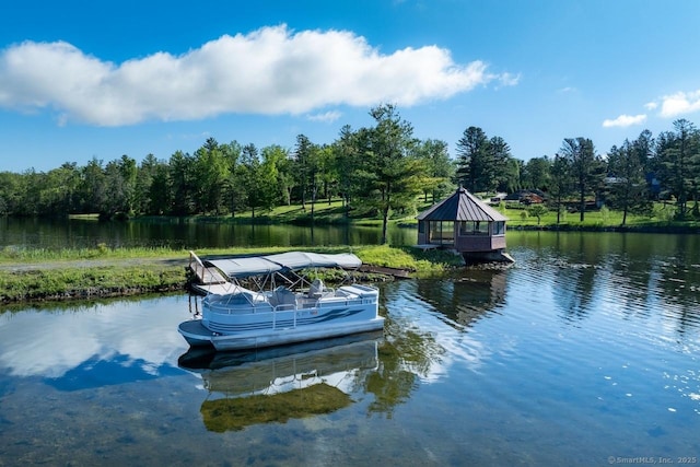 145 Taconic Rd, Salisbury, CT 06068 - dock with a water view and a gazebo