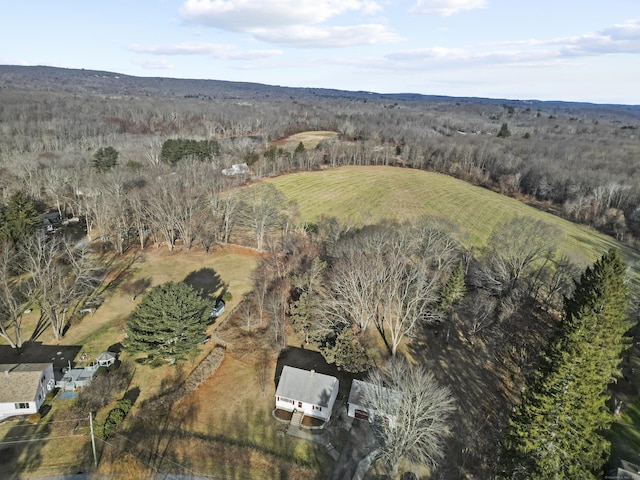 drone / aerial view featuring a rural view