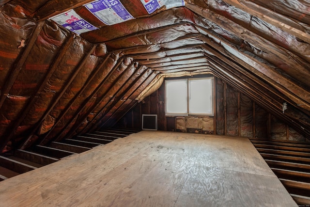 view of attic