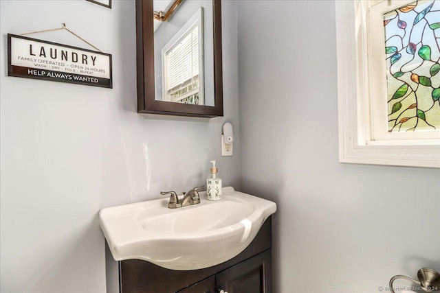 bathroom featuring vanity