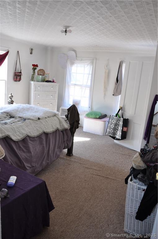 bedroom with carpet floors