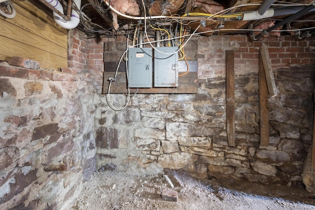 utility room with electric panel