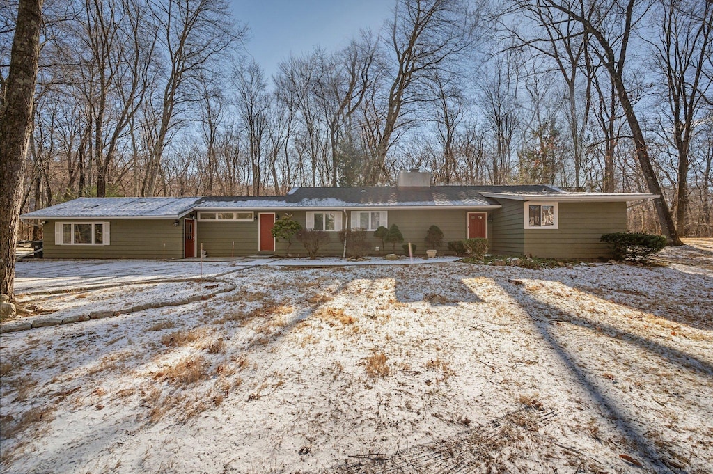 view of ranch-style home